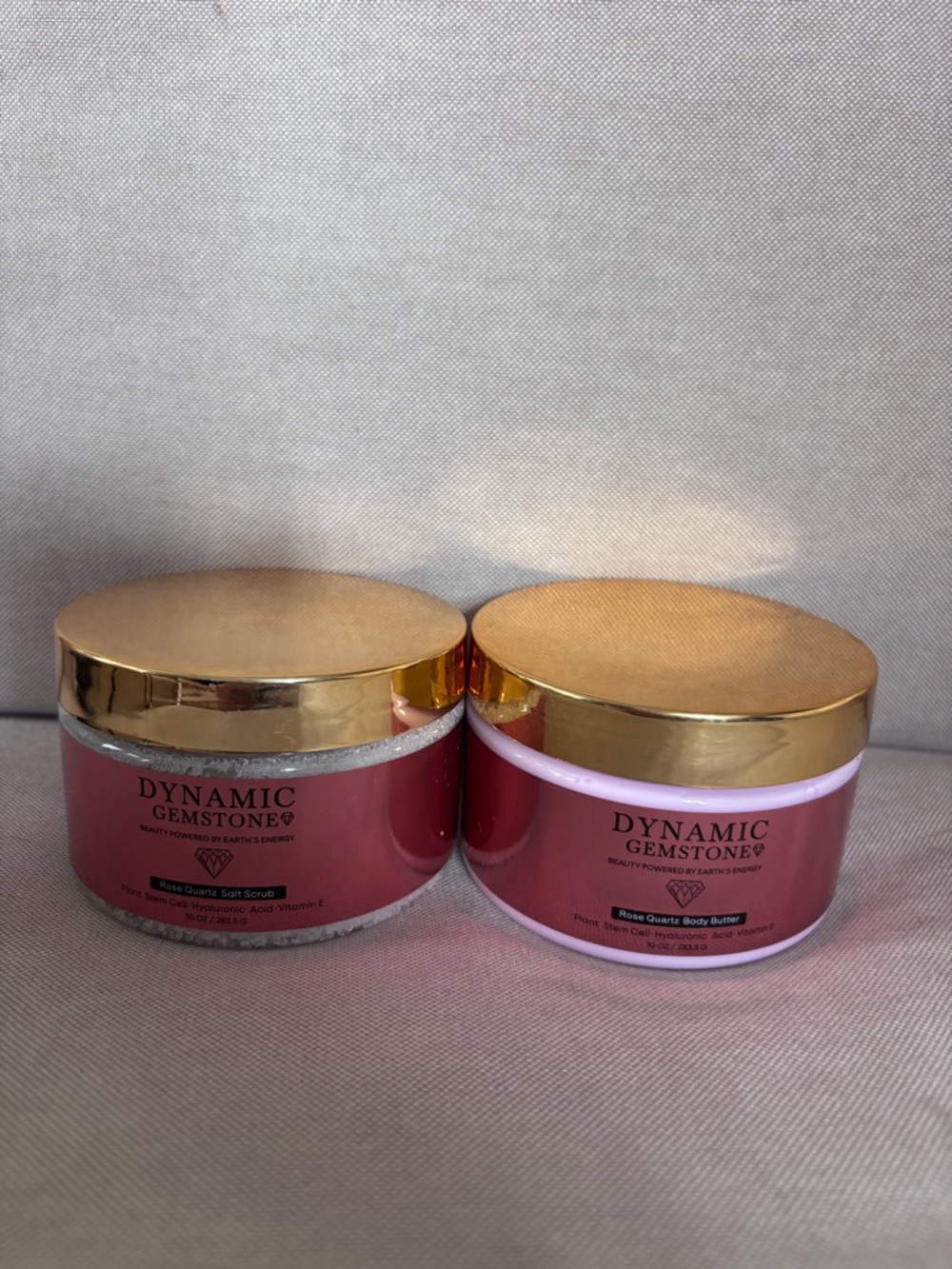 Rose Quartz Body Scrub and Body Butter - Pink